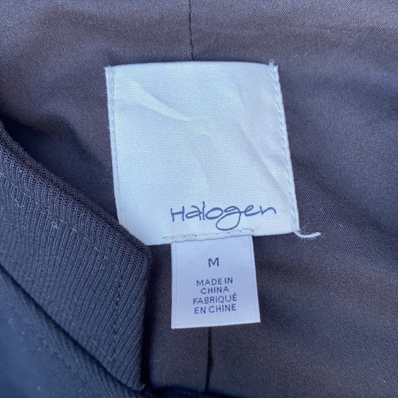 Halogen Black Double Breasted Mandarin Collar Jacket Blazer Women's Size M - Picture 6 of 7